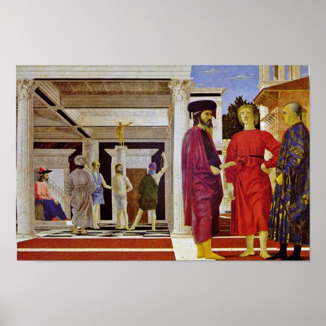 Poster Flagellation Du Christ Par Piero Della Francesca (Devant)
