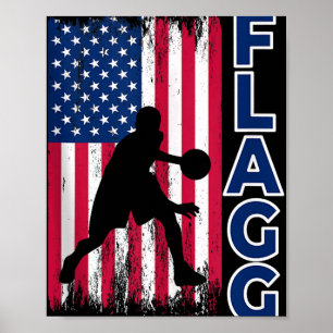 Poster Flagg Basketball Inspire Fan Sports Débardeur_1