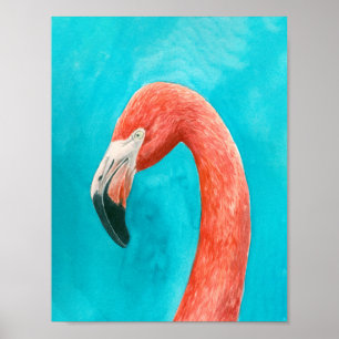 Poster Flamant rose