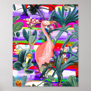 Poster Flamant rose