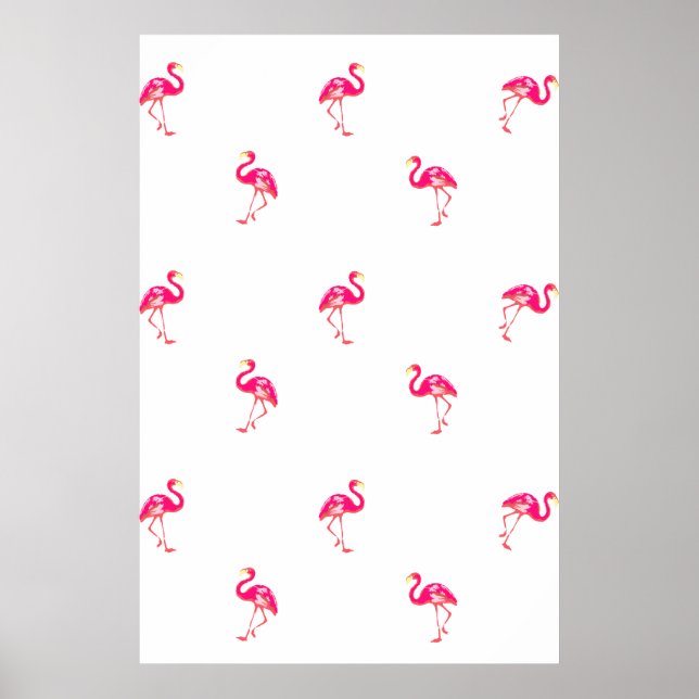 Poster Flamant rose (Devant)