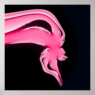 Poster Flamant rose dansant