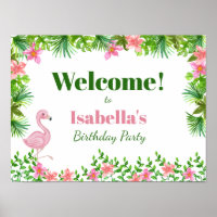 Flamant rose rose Anniversaire Bienvenue