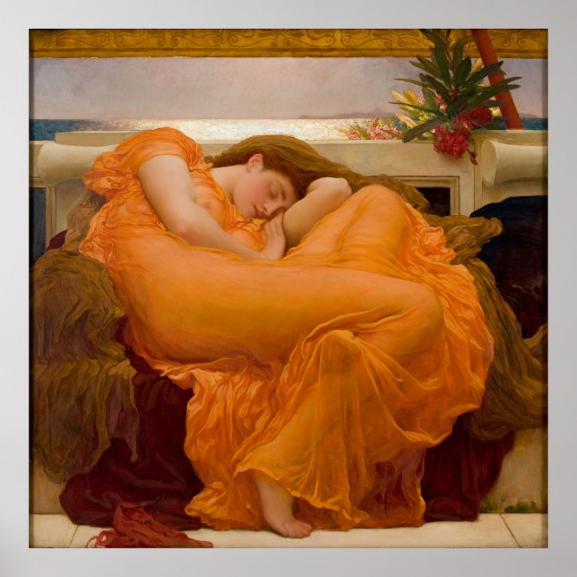 Poster Flaming June - Frederic Lord Leighton (Devant)
