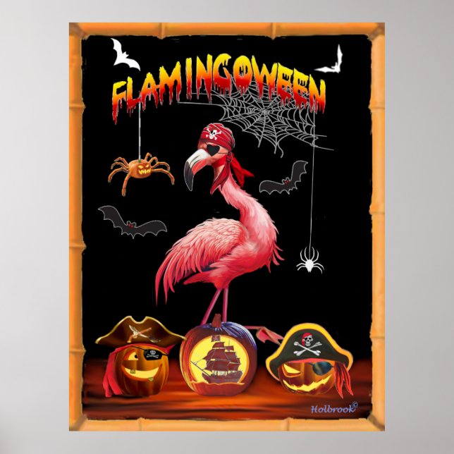 POSTER FLAMINGOWEEN (Devant)