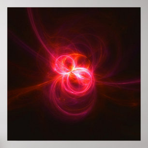 Poster Flamme fractale : Opale I