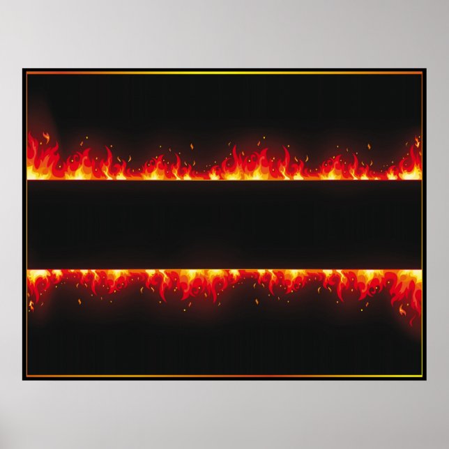 Poster flamme n°2 (Devant)