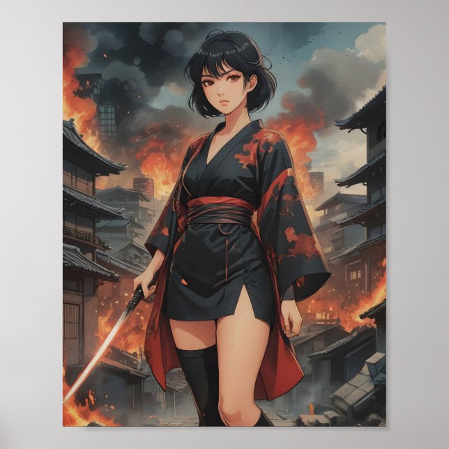 Poster flammes de résolution 2 (Devant)