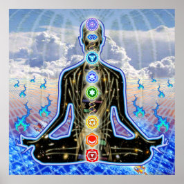 Poster Flammes fractales Padma Sky