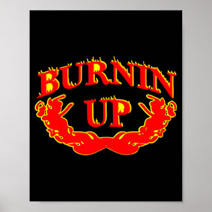 Poster Flammes Vintage qui brûlent