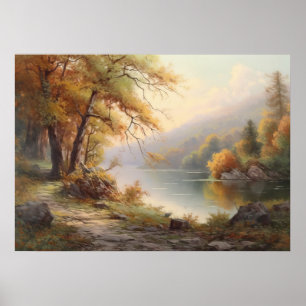 Poster Flâner le long de la Riverbank dans l'après-midi