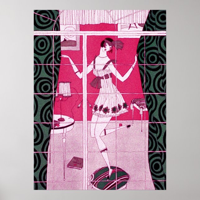 Poster Flapper Girl Dancing (Devant)