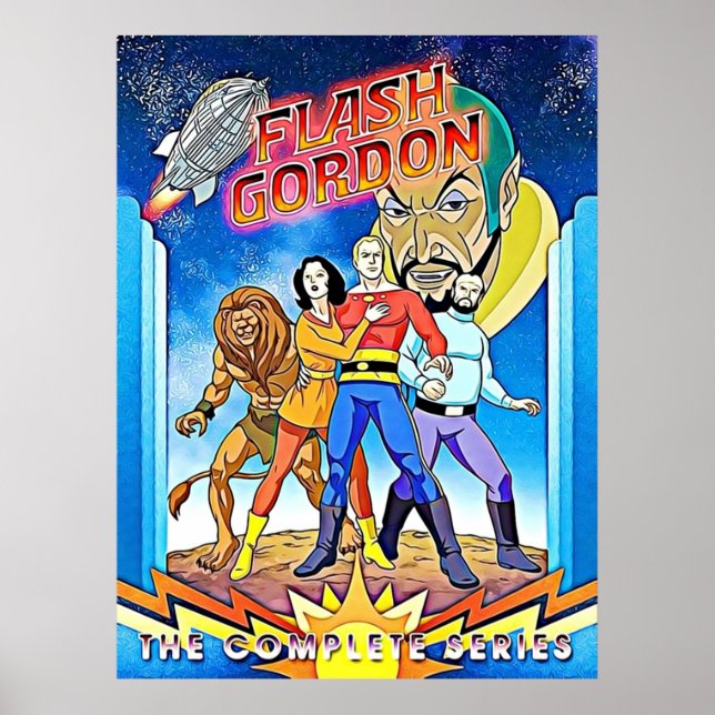 Poster Flash Gordon Retro Fanart (Devant)