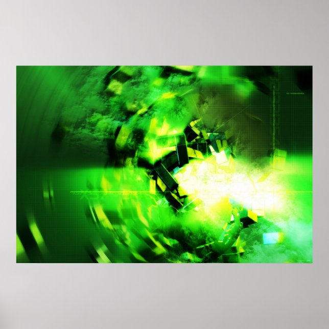 Poster Flash vert (Devant)