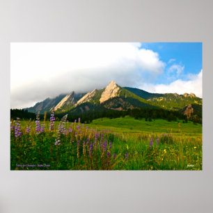 Poster Flatirons de Chautauqua - Boulder, Colorado