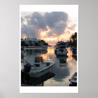 Poster Flatts Inlet Bermudes