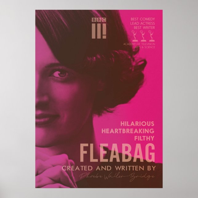 Poster Fleabag Phoebe WallerBridge spectacle de comédie b (Devant)
