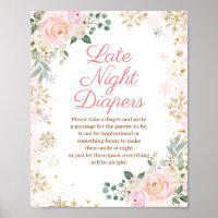 Fléau de neige rose d'hiver Late Night Diapos