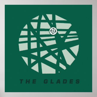 Poster Flèche | Carte de la ville de Glades