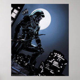 Poster Flèche   Flèche verte au clair de lune