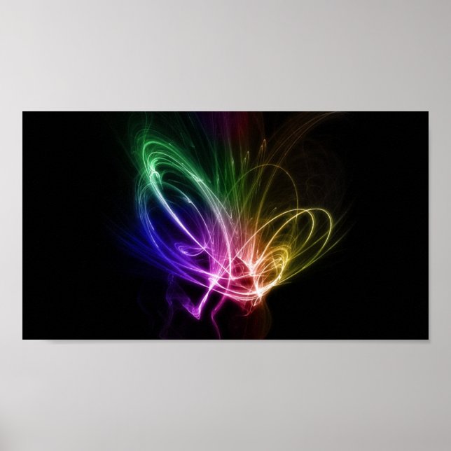 Poster Flèches arc-en-ciel (Devant)