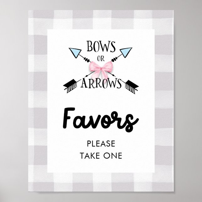 Poster Flèches ou flèches Sexe Révéler les faveurs Signe (Devant)