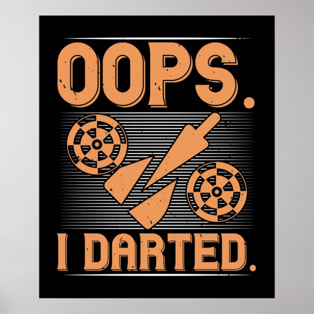Poster fléchettes - Oops I Darty (Devant)