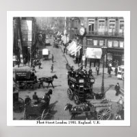 Fleet Street Londres 1901 Angleterre