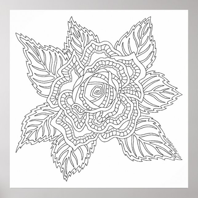Poster Fleur 020617 Couleur Rose Adulte Cette Fun (Devant)