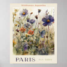 Fleur Aquarelles Market Paris No 6 Galerie