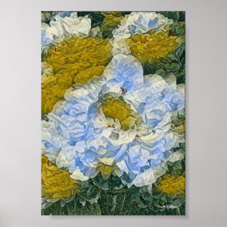 Poster Fleur blanche