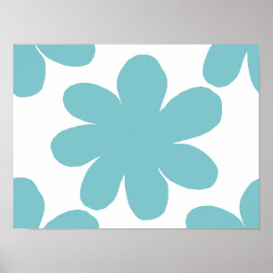 Poster Fleur bleue