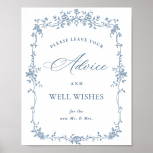 Poster Fleur Bleue Ornat Victorian Grace Conseils et souh