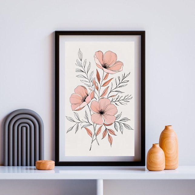 Poster Fleur Botanique Rustique (Créateur téléchargé)