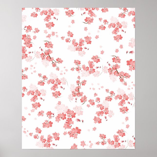 Poster Fleur cerise 2 (Devant)