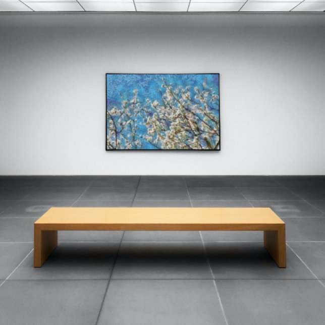 Poster Fleur d'amande et ciel bleu en style art pointillé (Créateur téléchargé)