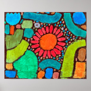 Poster Fleur dans la vallée, Klee