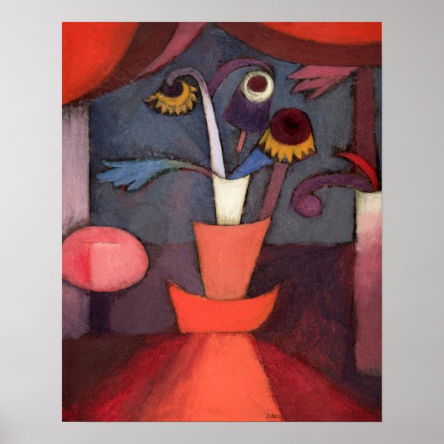 Poster Fleur d'automne (1922) de Paul Klee (Devant)