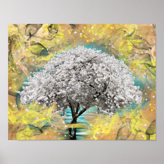 Poster Fleur de cerisiers (Devant)