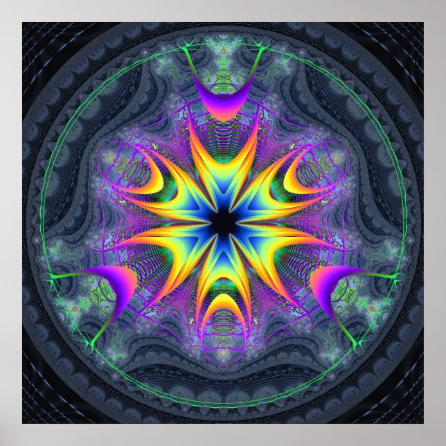 Poster 'Fleur de cycle de vie' (Devant)