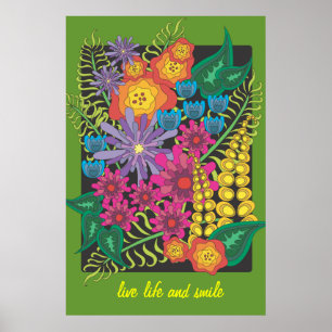 Poster Fleur de jardin, Bouquet