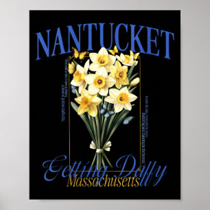 Poster Fleur de jonquille de Nantucket pour femmes qui de