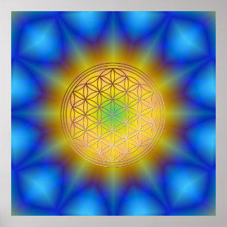 Poster Fleur de la vie Motif 10