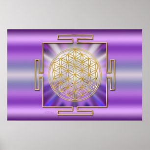 Poster Fleur De La Vie Yantra