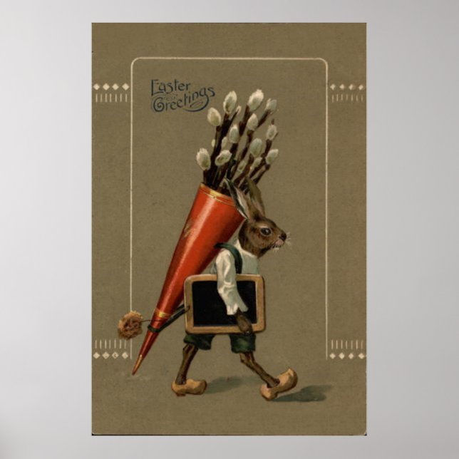 Poster Fleur de lapin de Pâques (Devant)