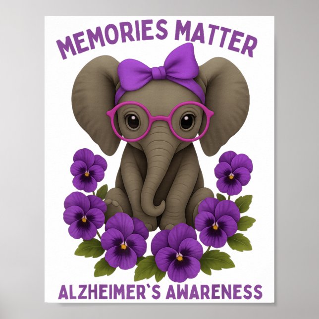 Poster Fleur de l'éléphant violet de la conscience de Hei (Devant)