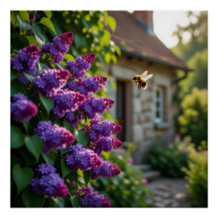 Poster Fleur de lilas