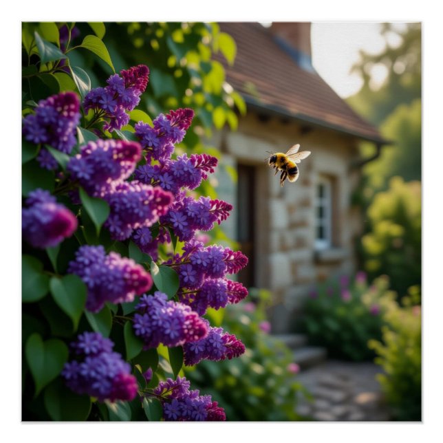 Poster Fleur de lilas (Devant)