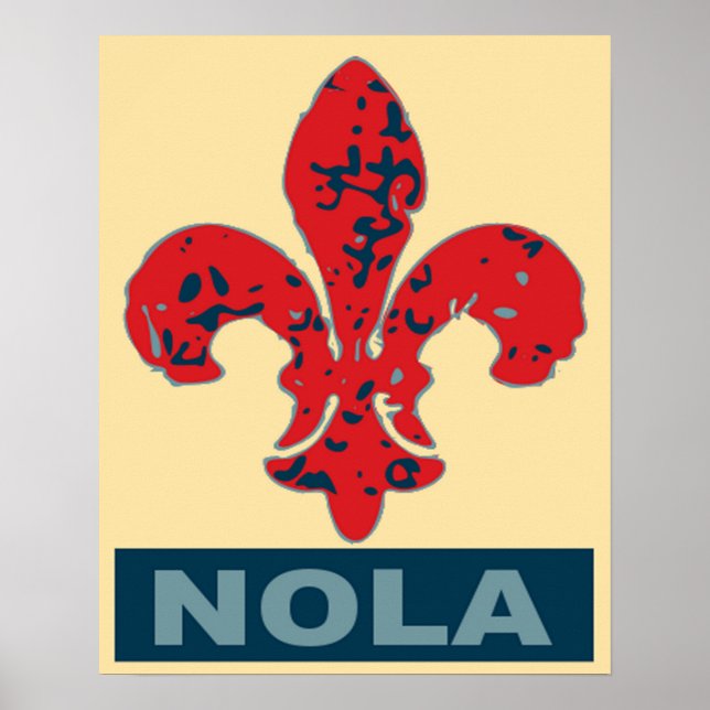 Poster Fleur De Lis NOLa (Devant)