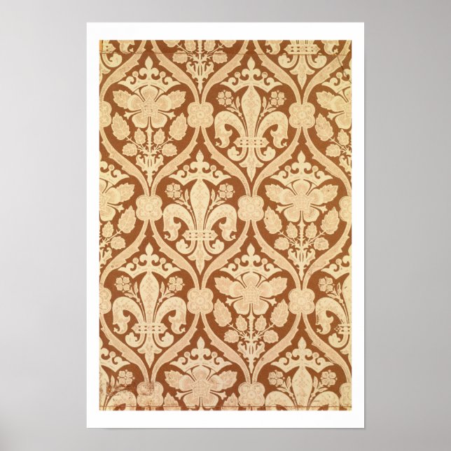 Poster 'Fleur-de-Lis', papier peint reproduisant (Devant)